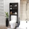 Modern Over The Toilet Space Saver Organization Wood Storage Cabinet for Home, Bathroom