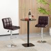 Modern Bar Stools Set of 2 with Back and Heavy-duty Metal Base and Footrest