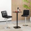Modern Bar Stools Set of 2 with Back and Heavy-duty Metal Base and Footrest