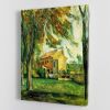 The Pond of the Jas de Bouffan in Winter by Cezanne Canvas Print or Poster