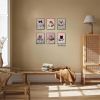 Easter Bunny Wall Art Set of 9, Vintage Spring Rabbit Canvas Prints, Cute Bunny & Easter Egg Paintings