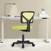 Low-Back Mesh Armless Office Chair,Swivel Rolling Computer Chair No Arms with Lumbar Support
