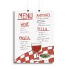 Italian Menu Canvas Print or Poster